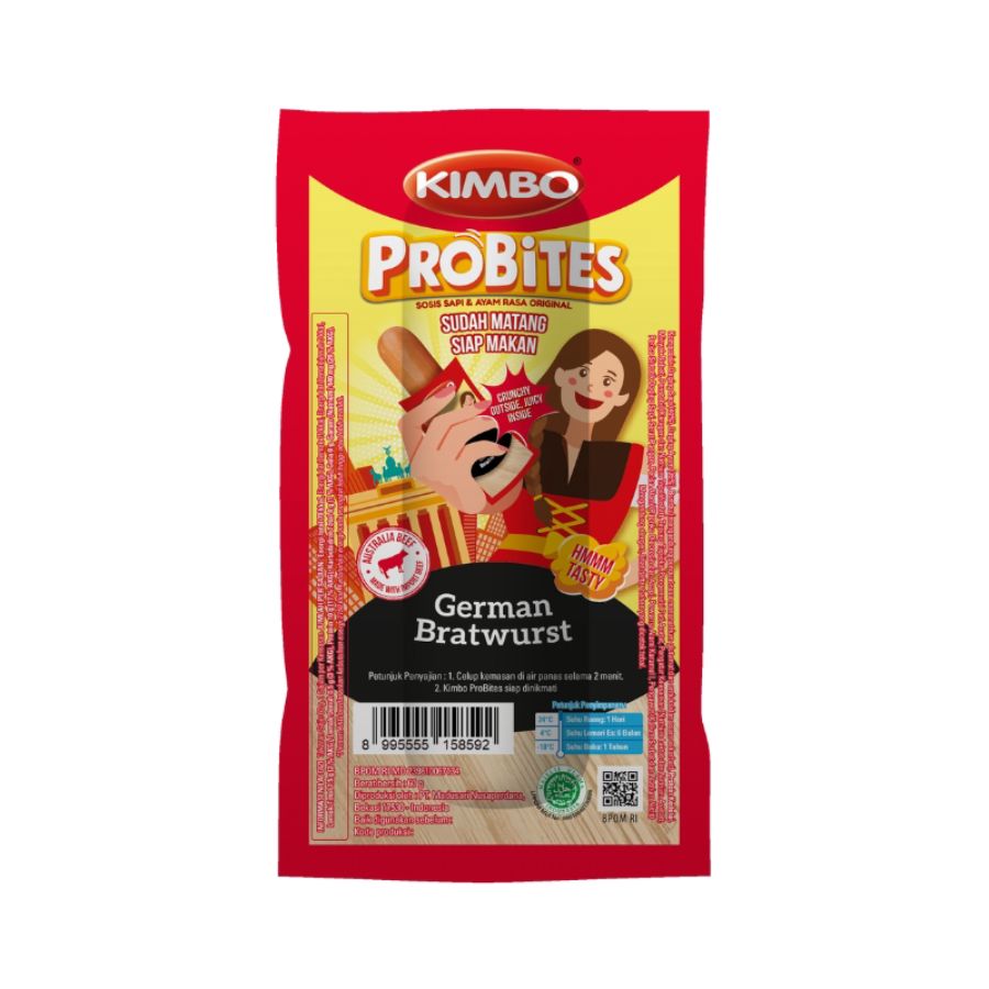 Kimbo Probites German Bratwurst 60gram