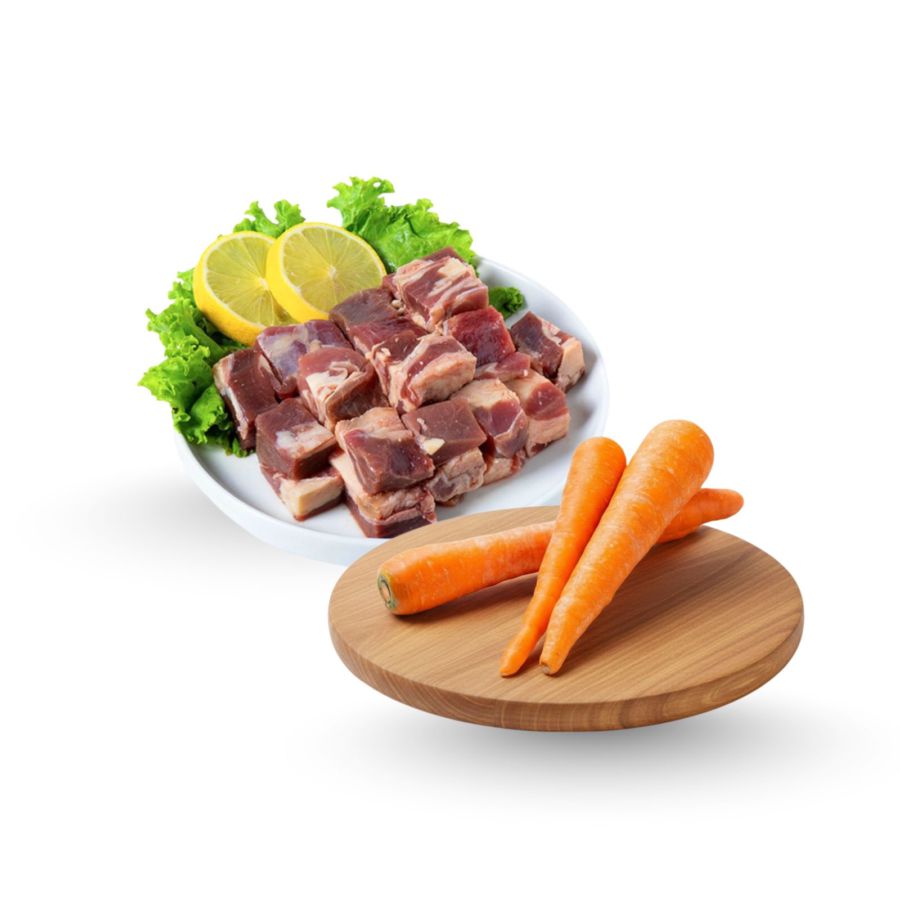 Bundle Wortel Berastagi Astro Farm 500 gram & Daging Sop Import Astro Basics 500 gram 1pcs