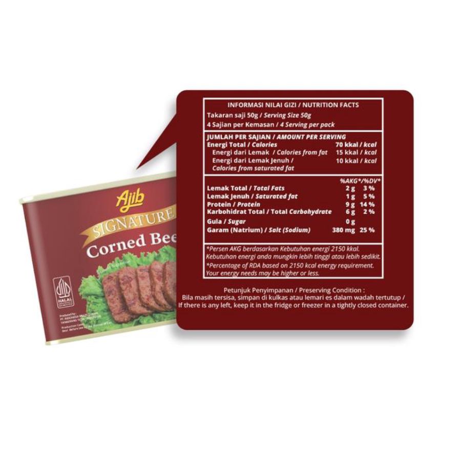 Ajib Signature Corned Beef 200gram