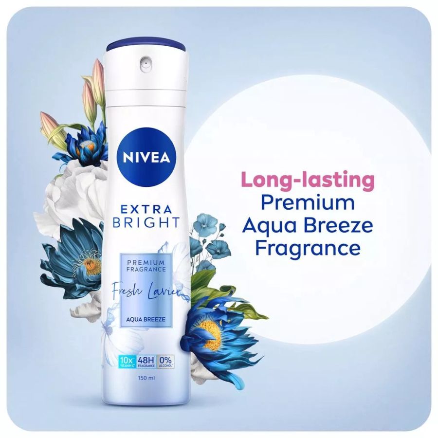 Nivea Extra Bright Fresh Lavier Deodorant Spray 150ml