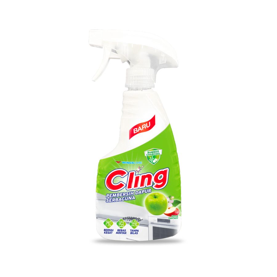 Cling Apple Fantasy Pembersih Dapur Botol 450ml