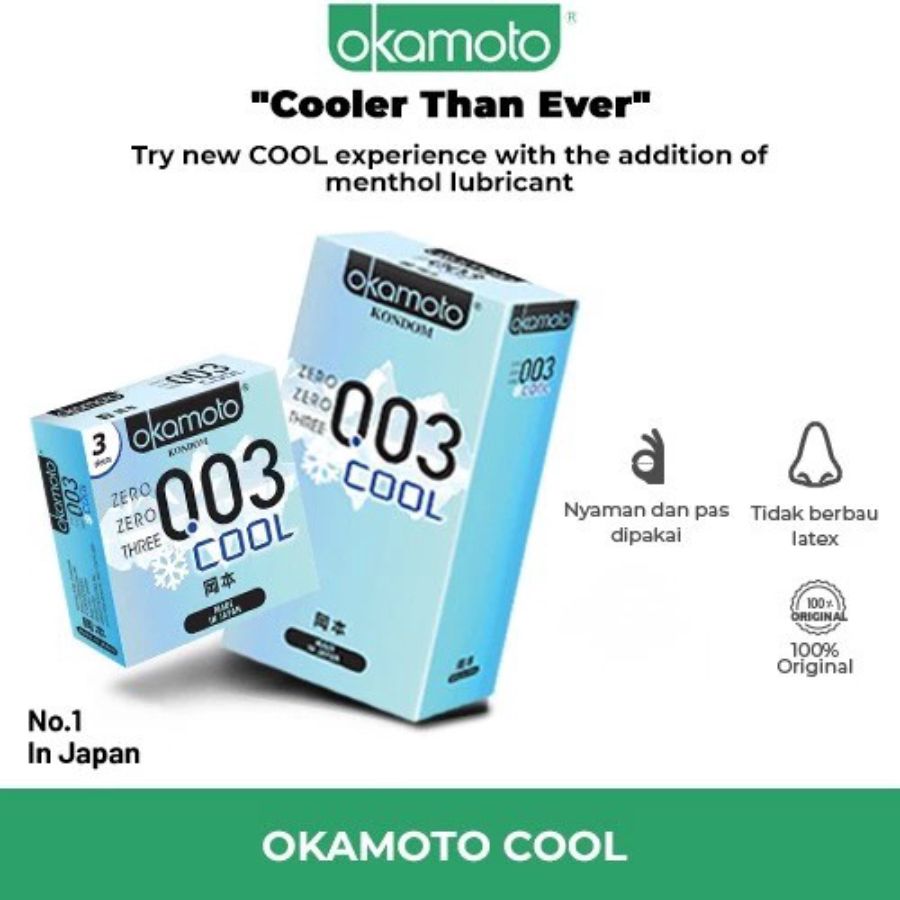 Okamoto 003 Cool Kondom Pria 3sachets