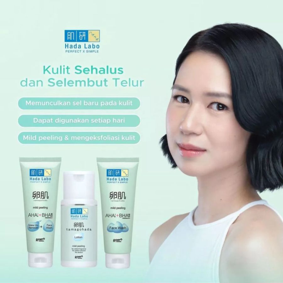 Rohto Hada Labo Mild Peeling AHA + BHA Face Wash 100gram