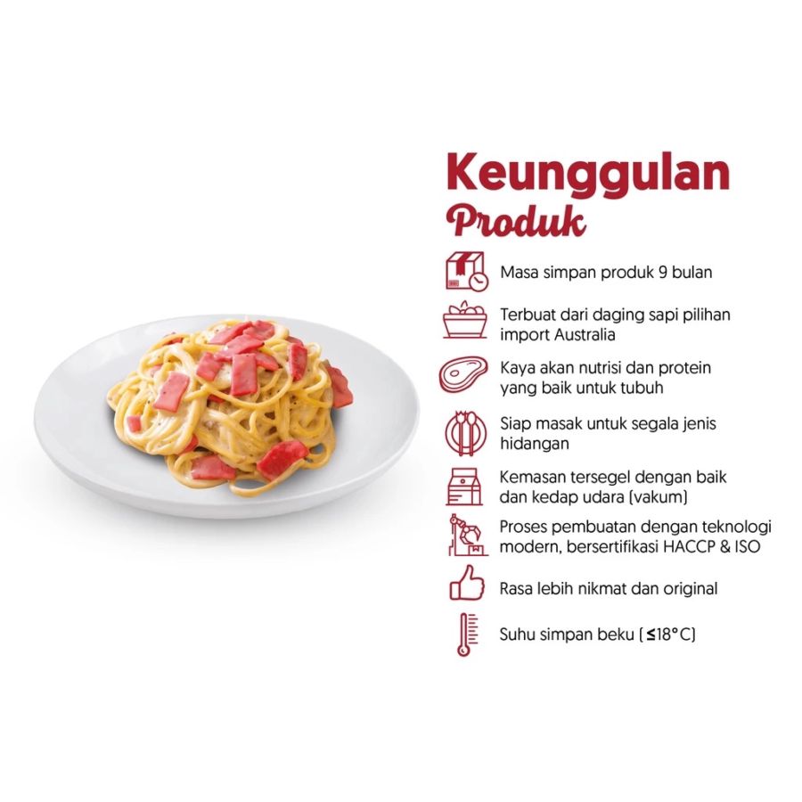 Kimbo Smoked Beef 200 gram