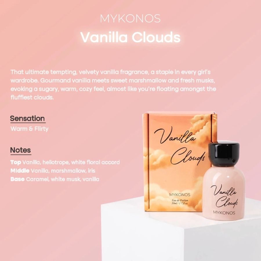 Mykonos Vanilla Clouds Eau De Parfum 50ml
