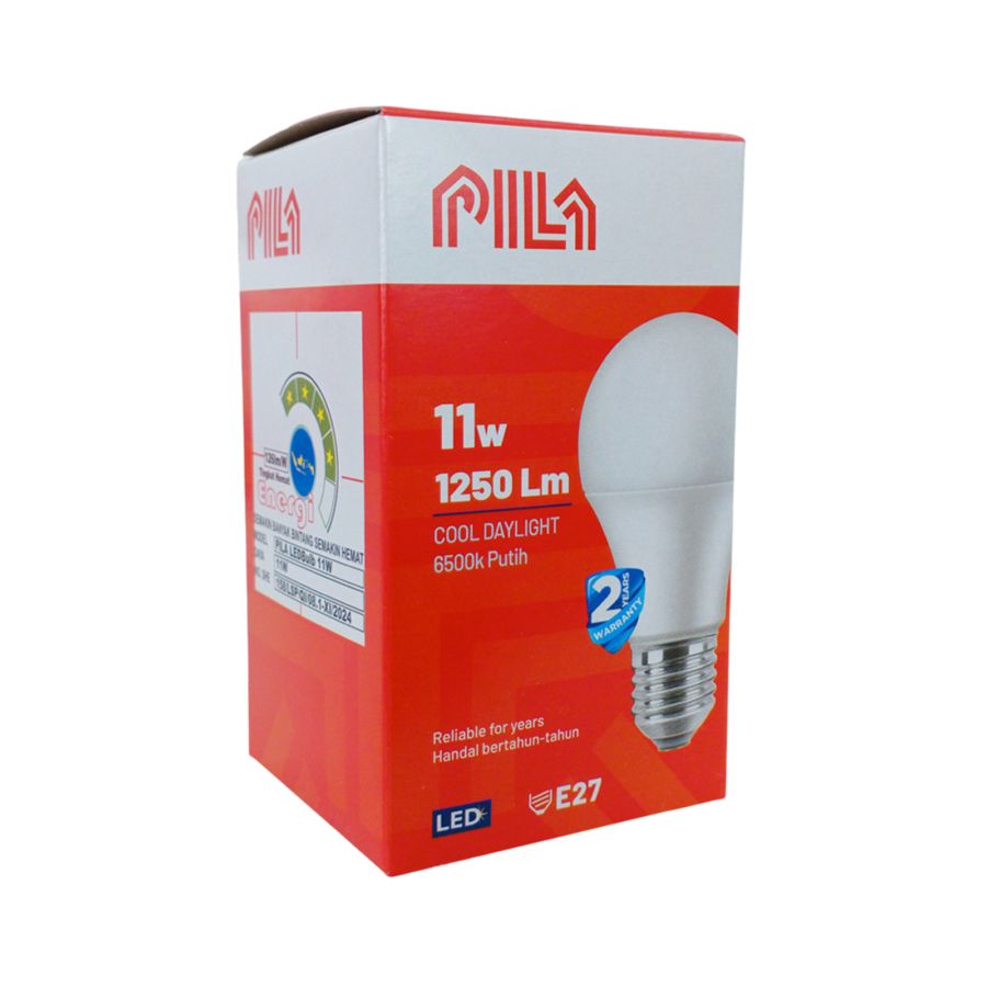 Pila 11 Watt Cool Daylight Putih Lampu LED Bulb E27
