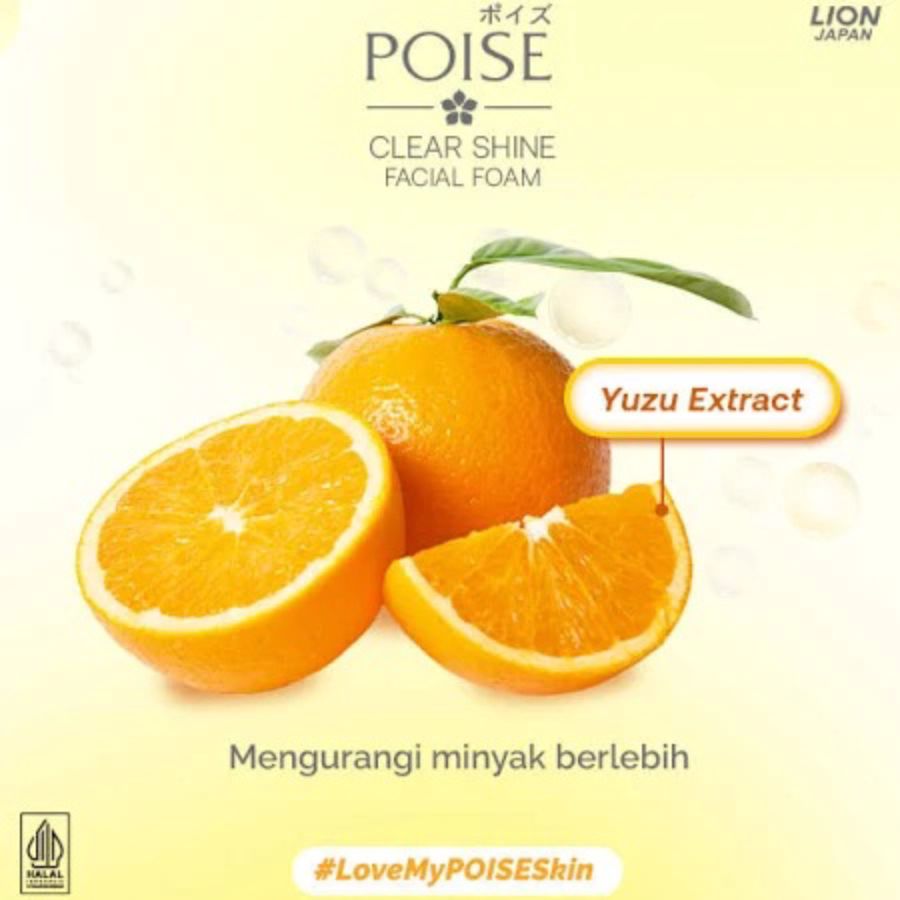 Poise Clearshine Oil Control Facial Foam 100gram