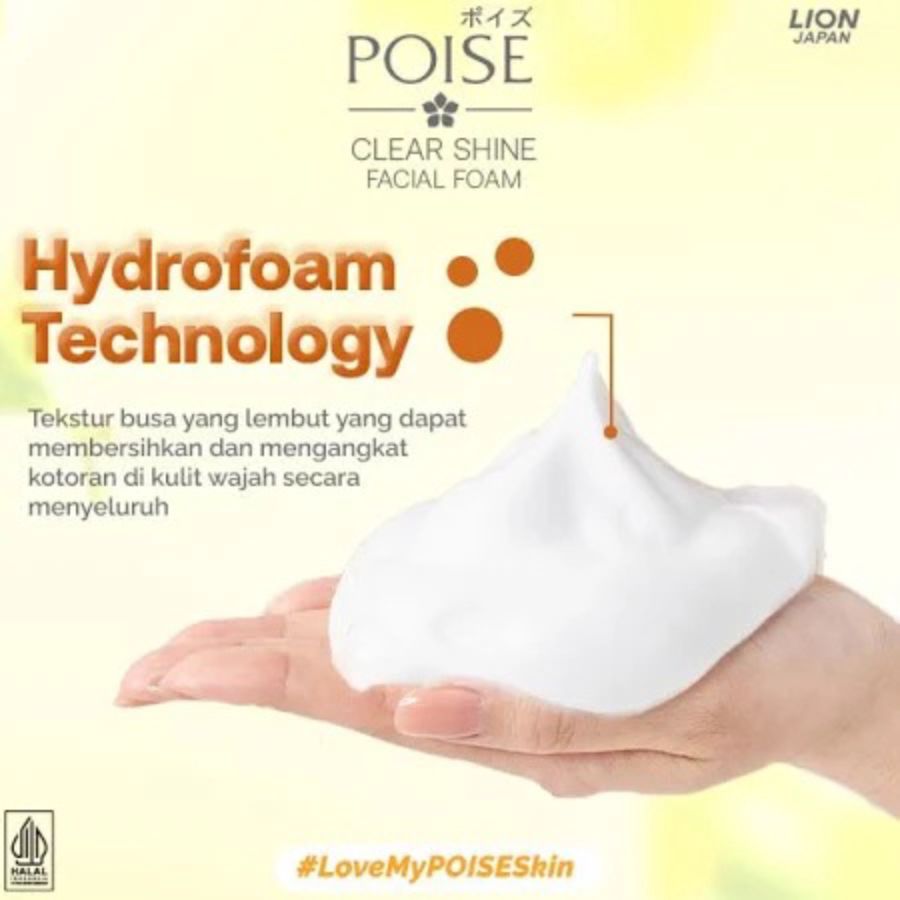 Poise Clearshine Oil Control Facial Foam 100gram