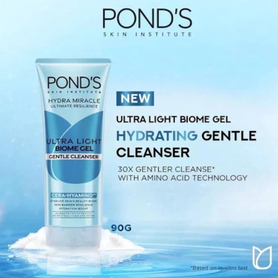 Pond's Hydra Miracle Ultra Light Biome Gel Gentle Cleanser 90gram