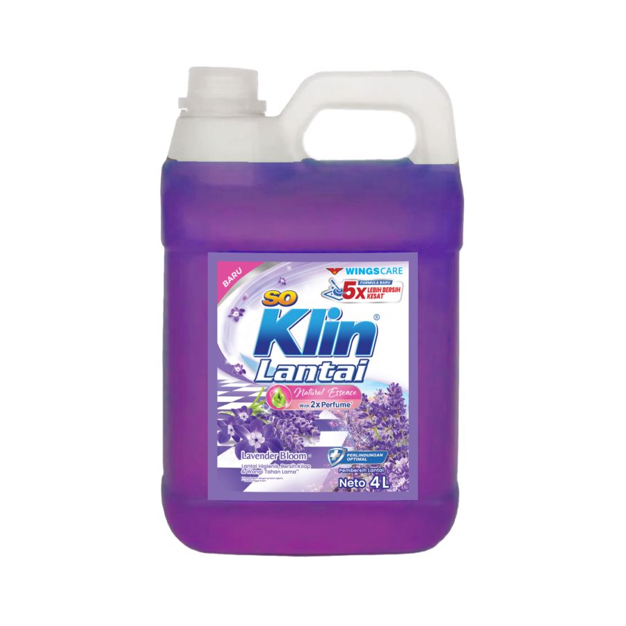 SoKlin Lavender Bloom Pembersih Lantai 4000ml