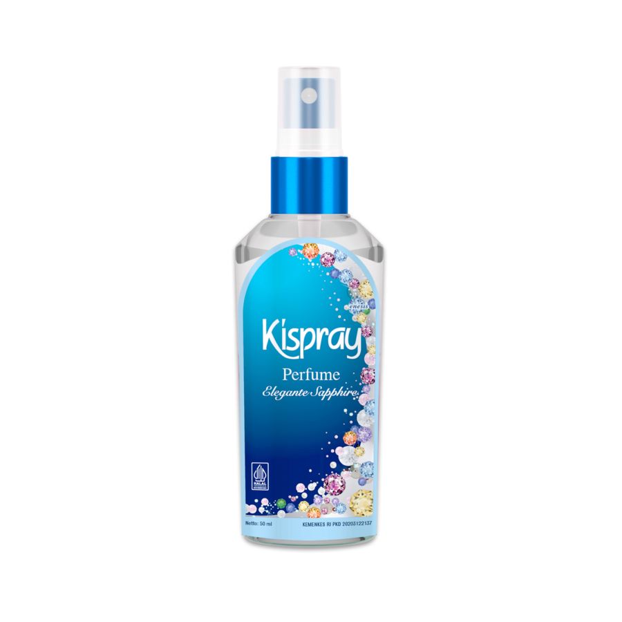 Kispray Spray & Go Perfume Elegante Sapphire Pelicin Pakaian 50ml