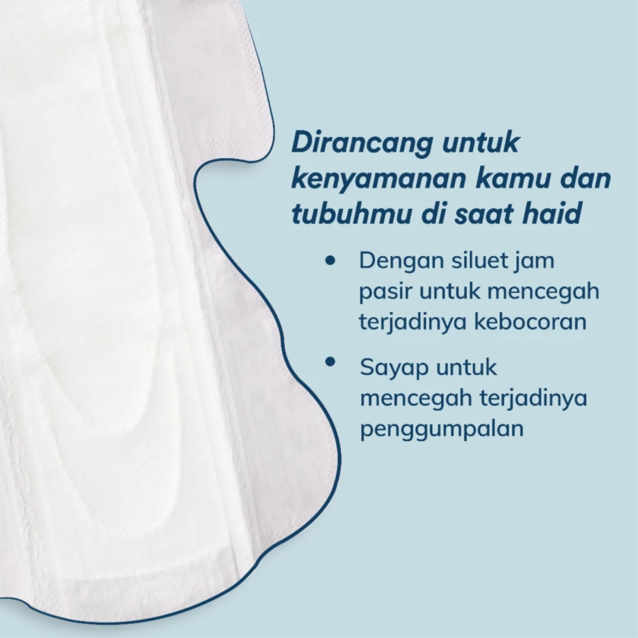 Blood Corn Mudah Dicuci 25cm Regular Slim Wings Pembalut Kewanitaan 12pads