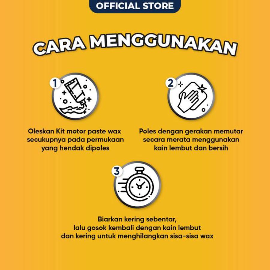 Kit Motor Paste Wax Original 60gram