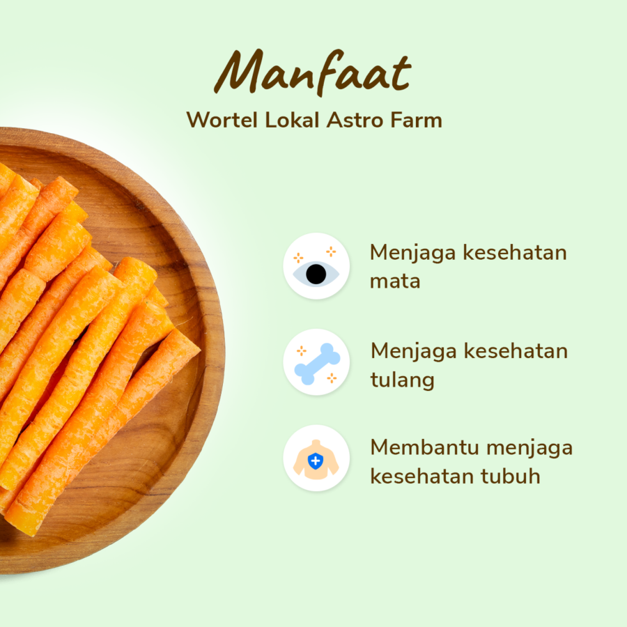Wortel Lokal Astro Farm 500gram