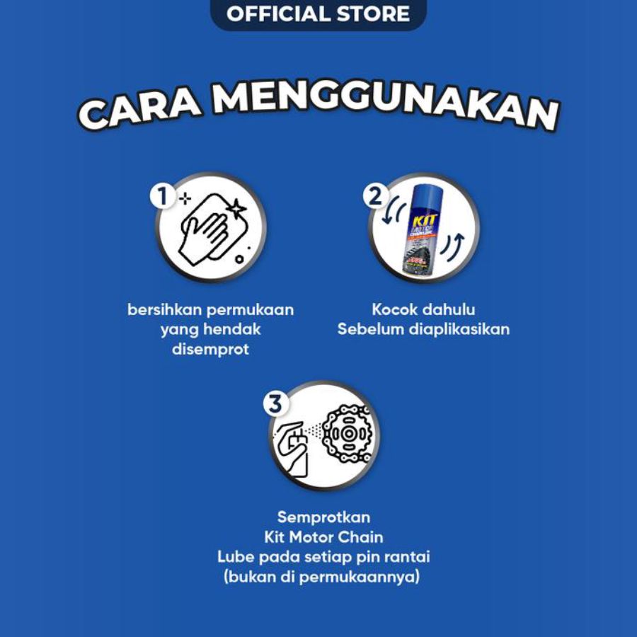 Kit Motor Chain Lube Aerosol 110ml