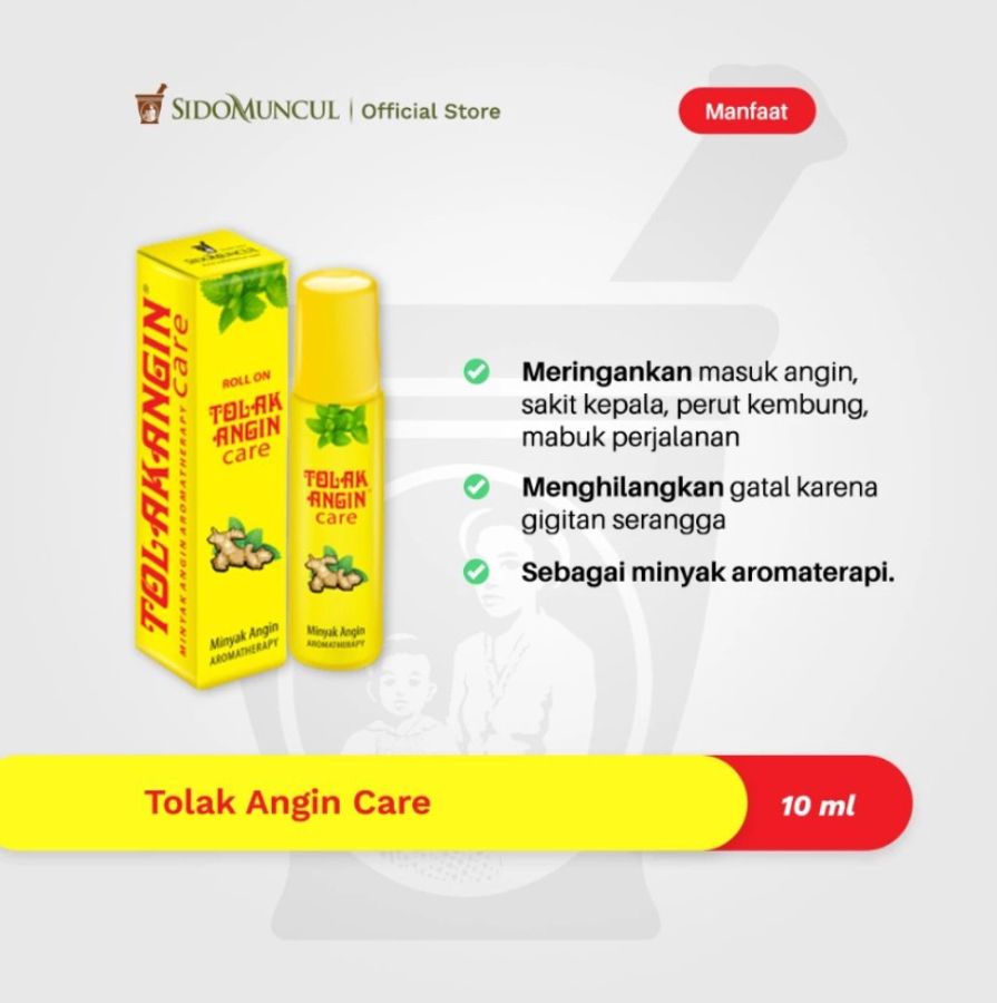 Tolak Angin Aromatheraphy Roll On Minyak Angin 10ml