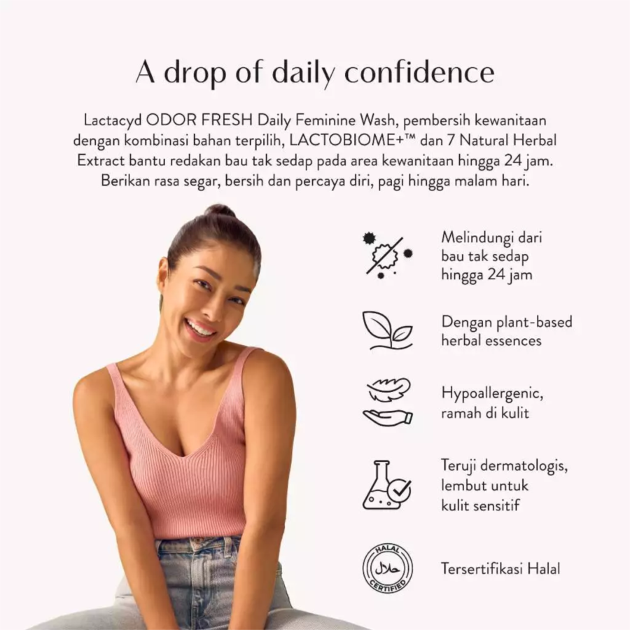 Lactacyd Odor Fresh Daily Feminine Wash 60ml