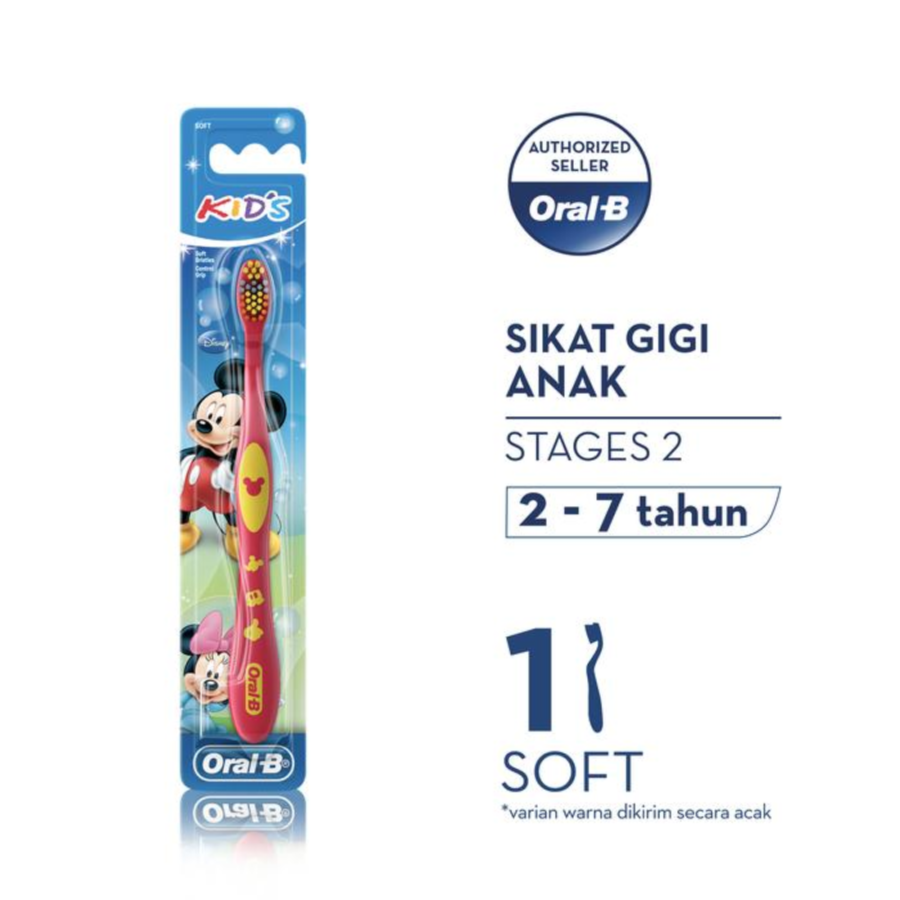 Oral-B Kids Mickey 2-7 Tahun Soft Toothbrush 1pcs