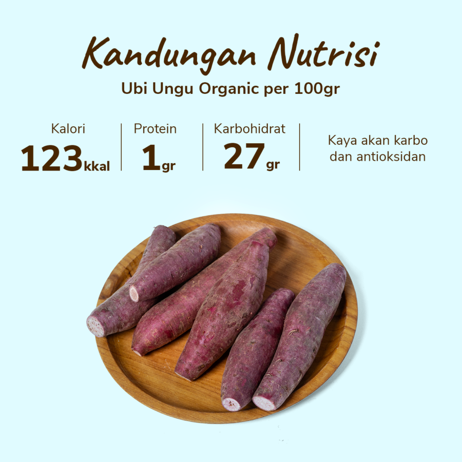 Ubi Ungu Organik 500gram