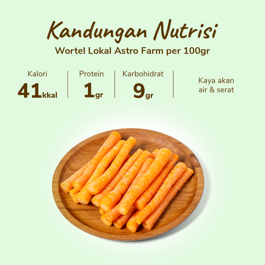 Wortel Lokal Astro Farm 500gram