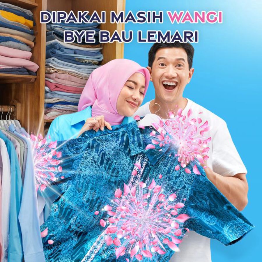 Downy Korean Peach Blossom Pelembut & Pewangi Pakaian Refill 470ml 470ml