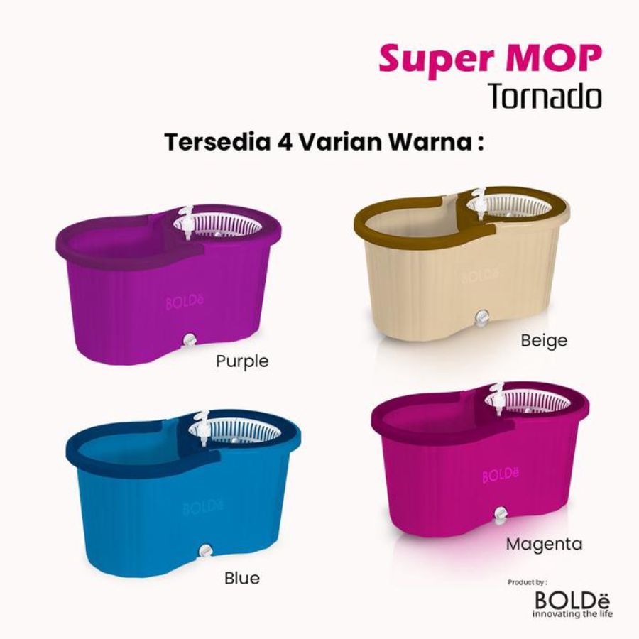 BOLDe Super Mop Tornado Pel Lantai Random Color 1pcs
