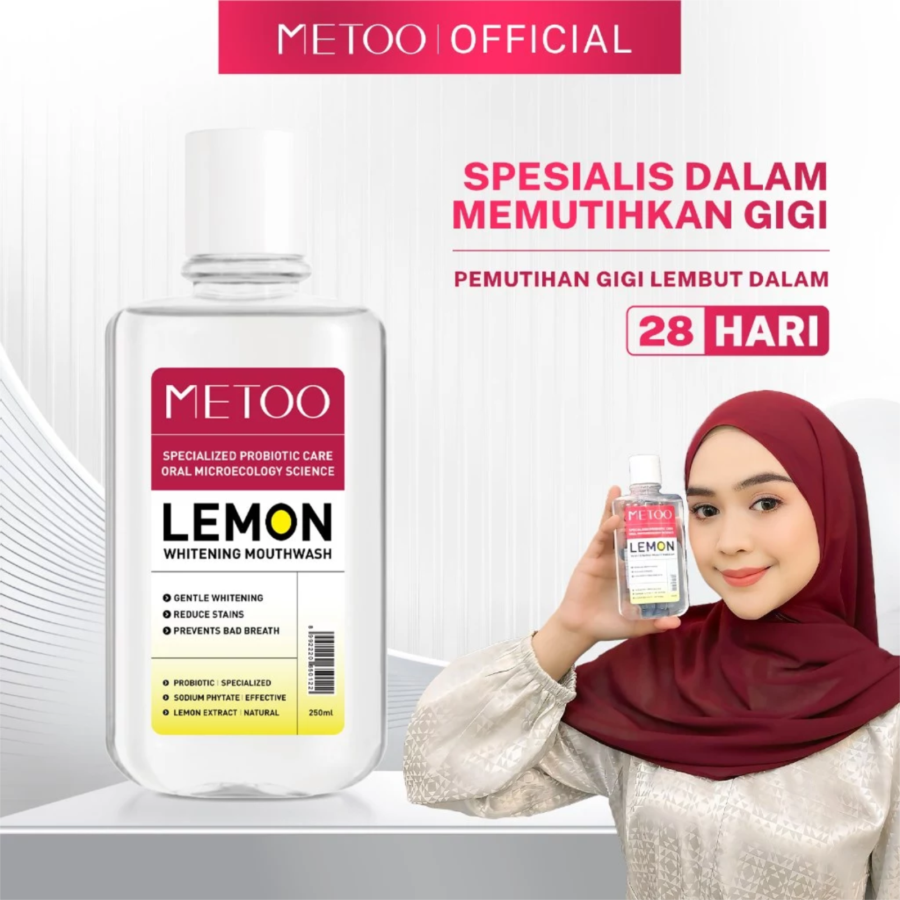 Metoo Lemon Whitening Mouthwash Probiotic 100ml
