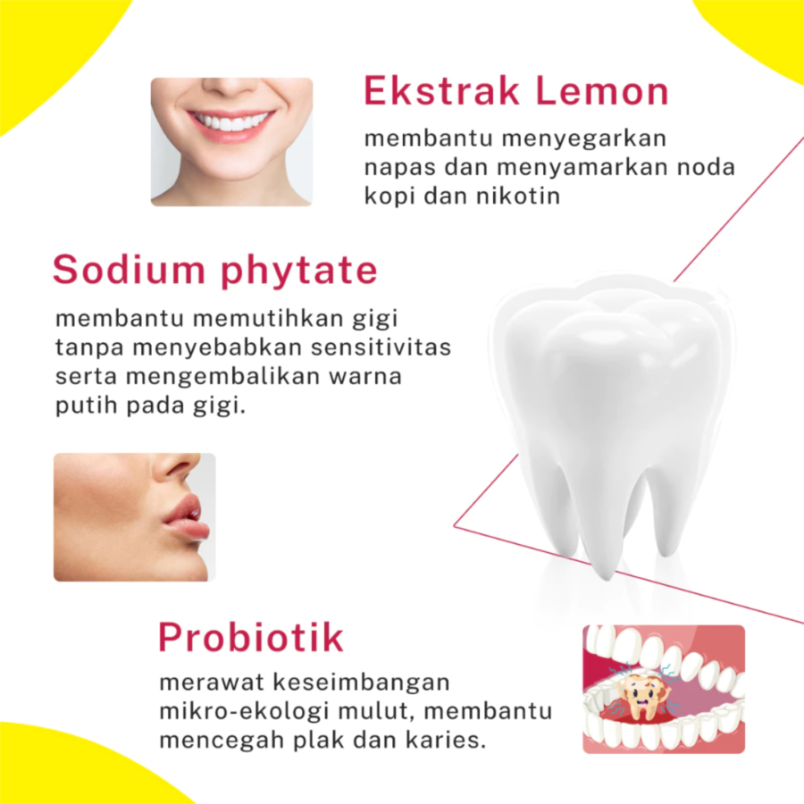 Metoo Lemon Whitening Mouthwash Probiotic 100ml