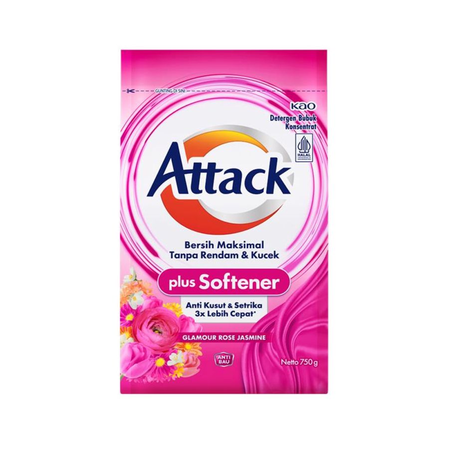 Attack Plus Softener Deterjen Bubuk 750gram