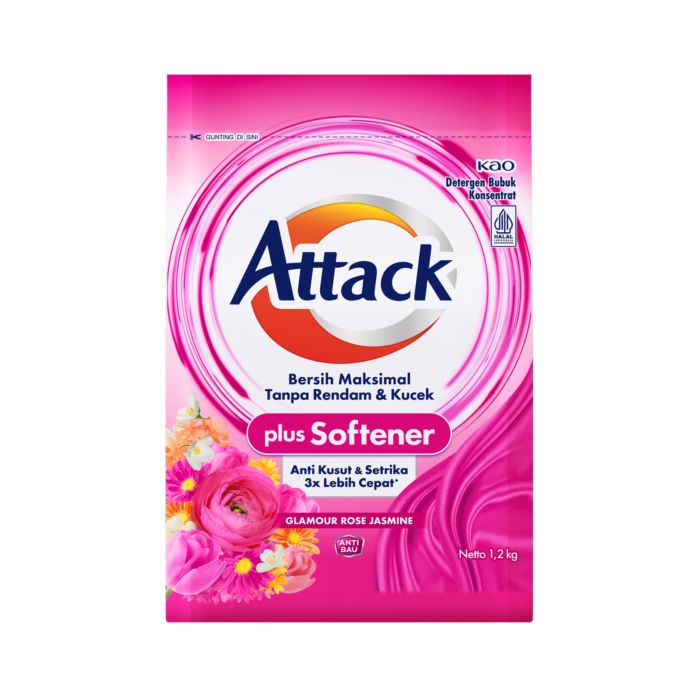 Attack Detergent Plus Softener Deterjen Bubuk