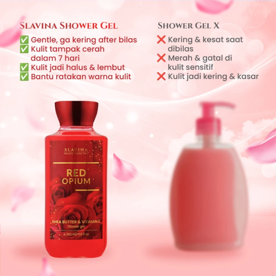 Slavina Red Opium Shower Gel 350ml