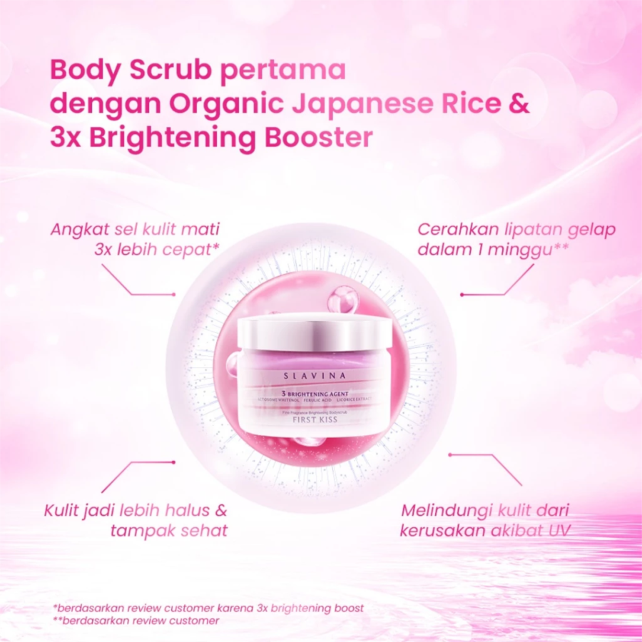 Slavina First Kiss Body Scrub 300gram