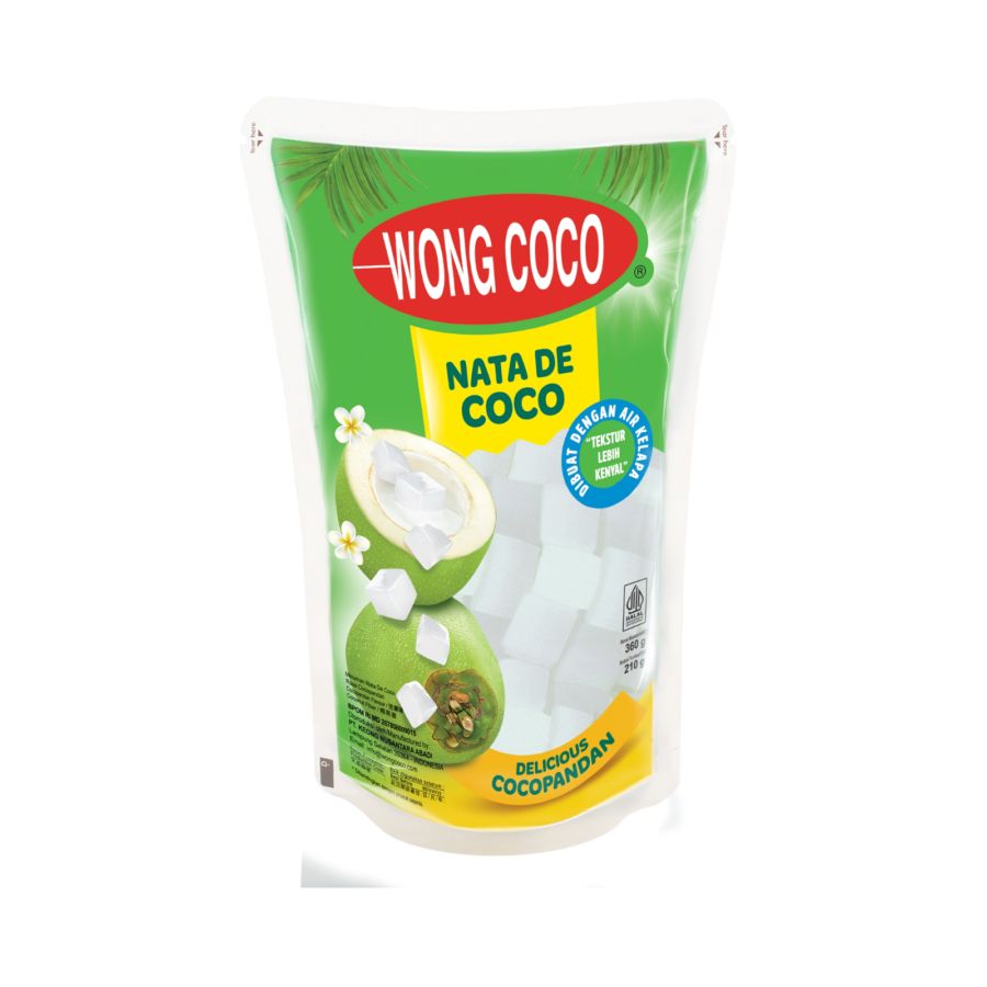 Wong Coco Sari Kelapa Cubes Cocopandan Nata de Coco 360gram