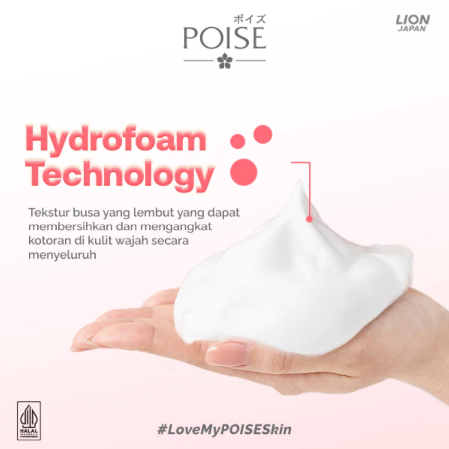 Poise Luminous White Whitening Facial Foam 100gram