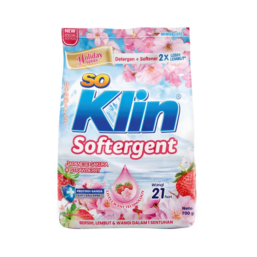 SoKlin Softergent Sakura Deterjen Bubuk 700gram