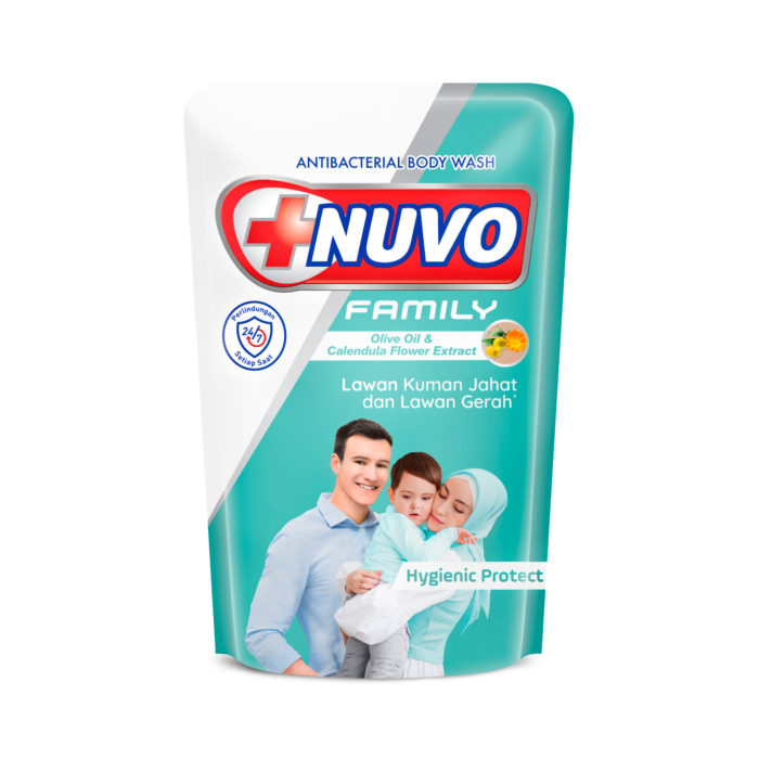 Nuvo Family Hygienic Protect Minyak Zaitun Antibacterial Body Wash Refill