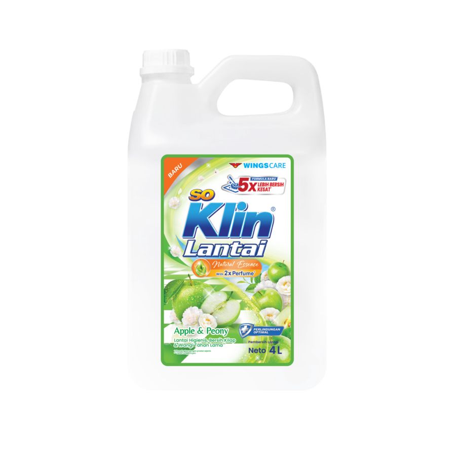 SoKlin Lantai Apple & Peony Pembersih Lantai Jerigen 4000ml