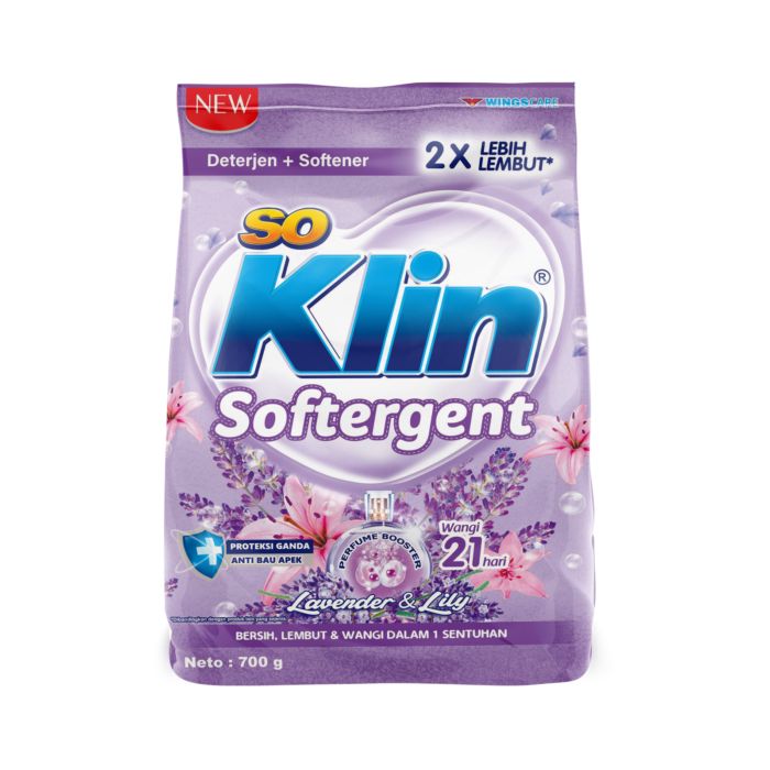SoKlin Softergent Lavender & Lily Deterjen Bubuk