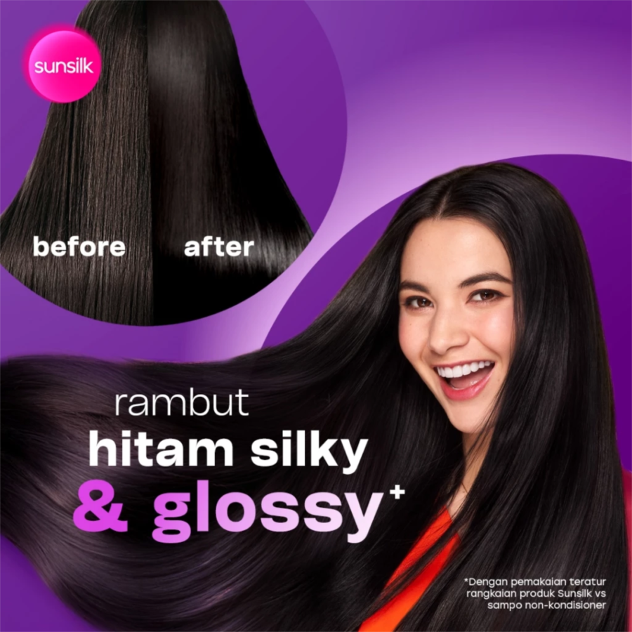 Sunsilk Glossy Black Shampoo 160ml