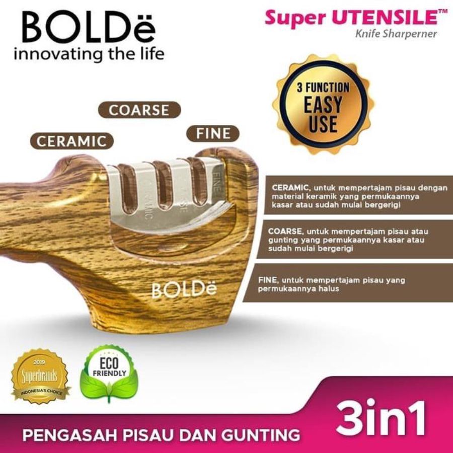 BOLDe Knife Sharpener Super Utensil Random Color 1pcs