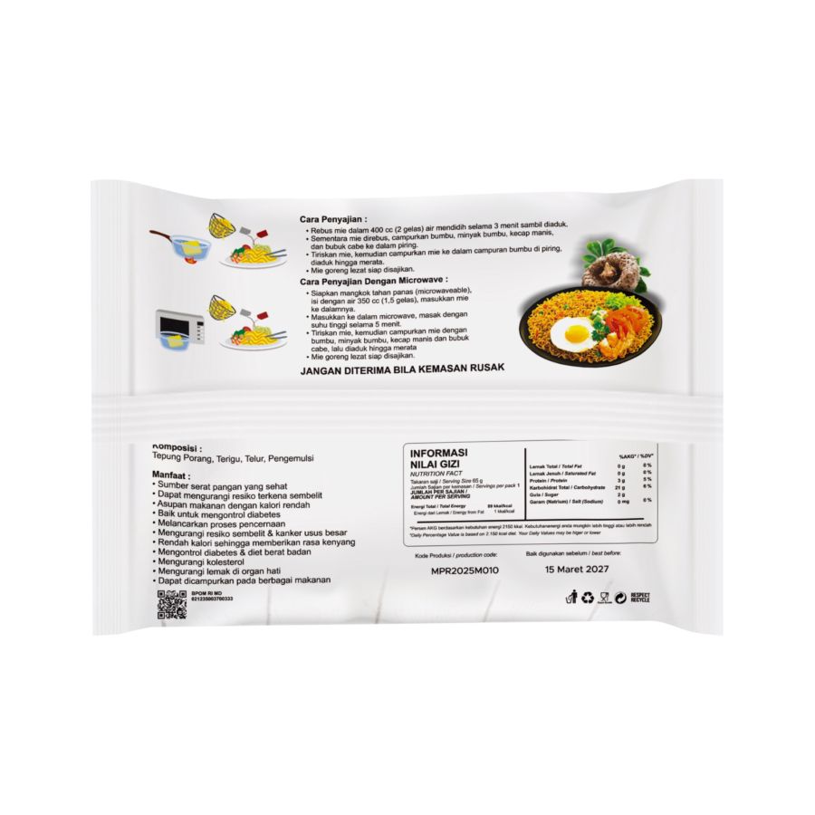 Dietmeal Mie Porang Goreng 65gram