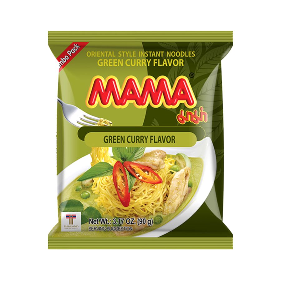 Mama Green Curry Flavour Mie Instan 90gram