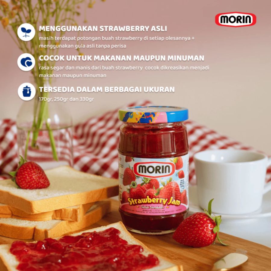 Morin Strawberry Jam 170gram