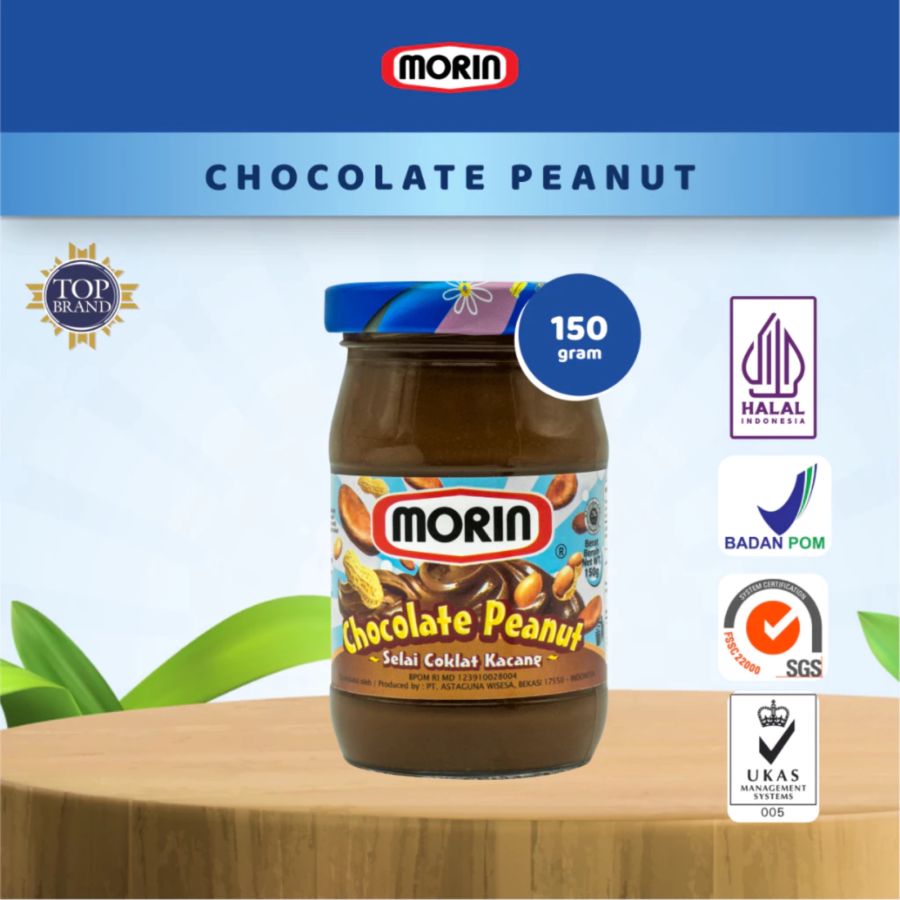 Morin Twin Chocolate Peanut Botol 150gram 150gram
