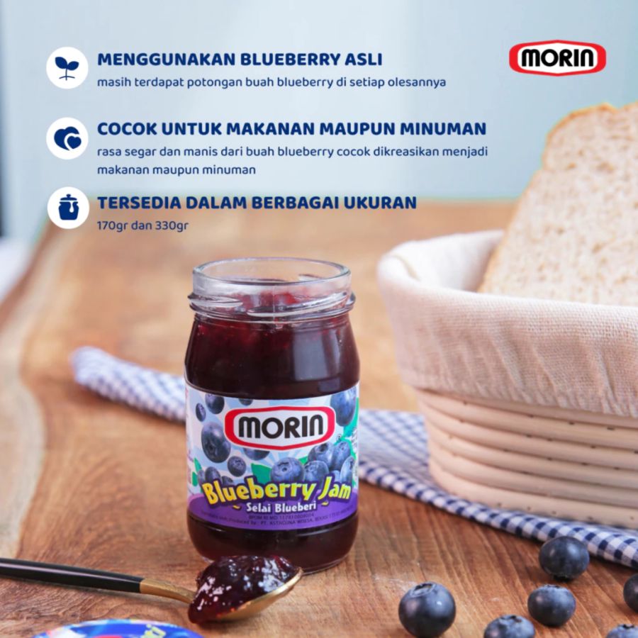 Morin Blueberry Jam 170gram
