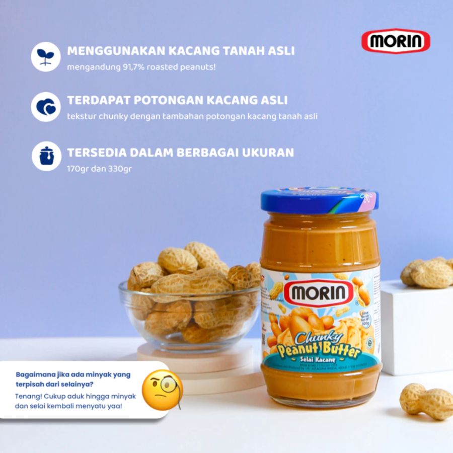 Morin Peanut Butter Chunky 150gram