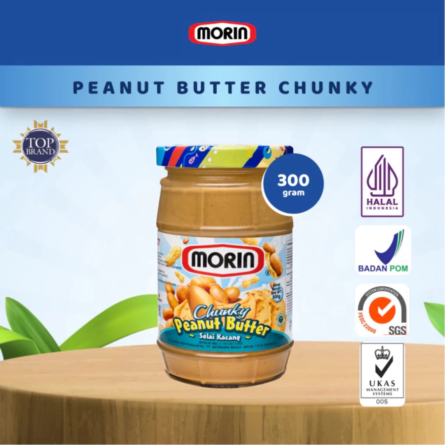 Morin Chunky Peanut Botter 300gram