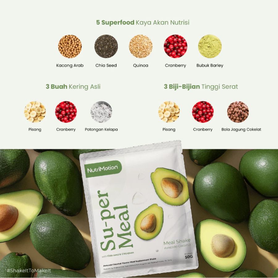 Super Meal Avocado Coconut Meal Replacement 50gram