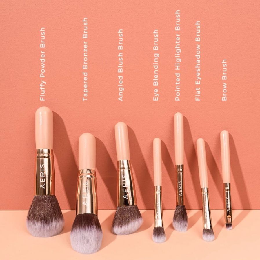 Aeris Beaute The Coral Travel Brush Set 1pcs