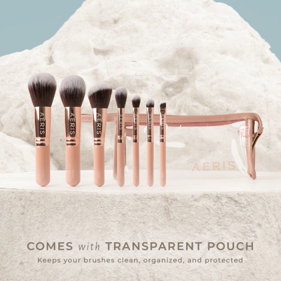 Aeris Beaute The Coral Travel Brush Set 1pcs